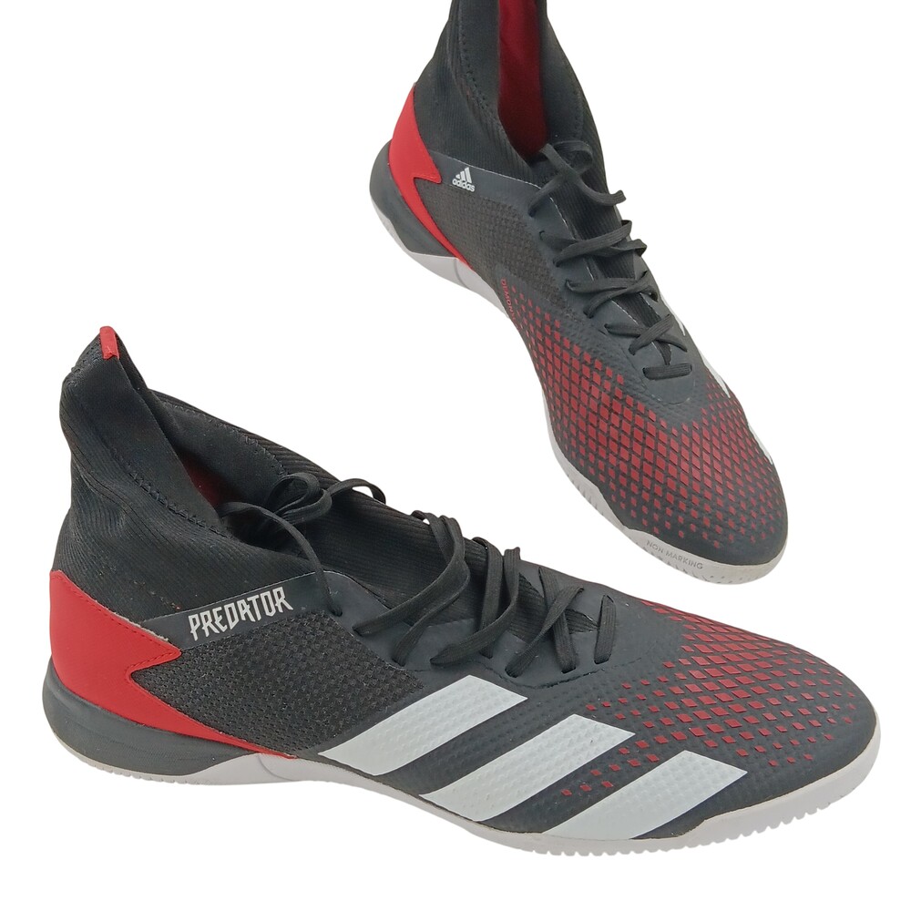 Adidas Predator 20.3 Shoes Mens Size 13 Black Red Indoor Soccer EF2209